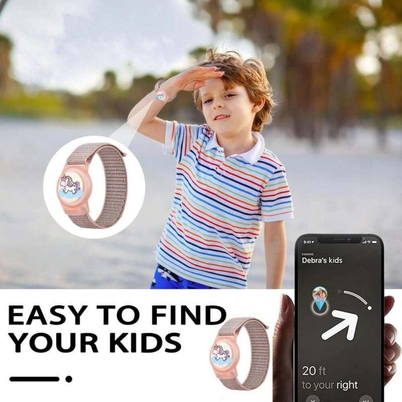 Tech-Protect Nylon For Kids siksniņa Apple AirTag 1 / 2, Magic Pony