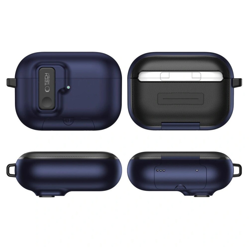Tech-Protect Slim Hook maciņš Apple AirPods Pro 3, Navy Blue