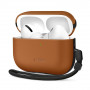Tech-Protect NaturalFit apvalks Apple AirPods Pro 3 austiņu uzlādes futrālim, brūns