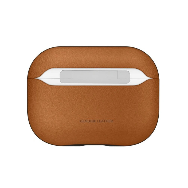 Tech-Protect NaturalFit apvalks Apple AirPods Pro 3 austiņu uzlādes futrālim, brūns