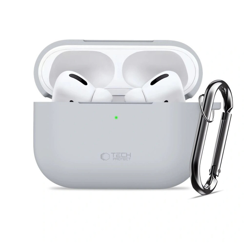Tech-Protect Silicone Hook vāciņš Apple AirPods Pro 3, Crayon Grey
