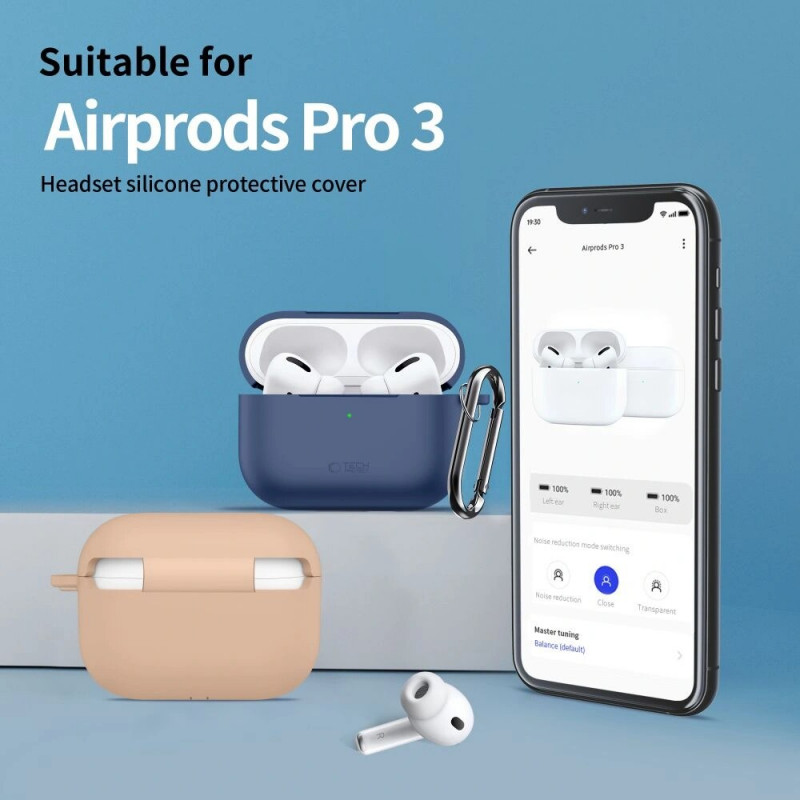 Tech-Protect Silicone Hook vāciņš Apple AirPods Pro 3, Crayon Grey