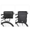 Rockbros A30 ROAD TO SKY salokāms velosipēda somas maciņš bagāžniekam 15–30 L, melns