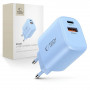 Tech-Protect NCA30 USB-A, USB-C tīkla lādētājs PD 30W / QC3.0 Baby Blue
