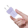 Tech-Protect NCM25 USB-C sienas lādētājs PD 25W, Baby Purple