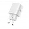 Tech-Protect NCA20 sienas lādētājs USB-A / USB-C PD 20W / QC3.0 ar USB-C / USB-C kabeli 100 cm, balts