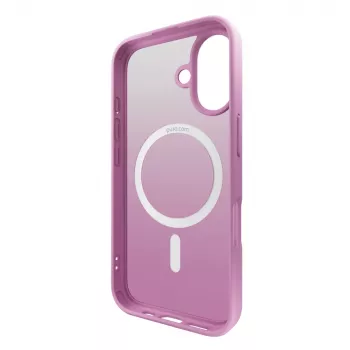 Puro Gradient MagSafe silikona maciņš iPhone 16, rozā