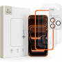Tech-Protect Easy Set+ rūdītā stikla komplekts Apple iPhone 18 Pro ekrānam un objektīvam, Clear (3 gab.)