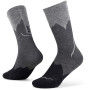 Buff Merino Lightweight Crew zeķes LWC3, melnā krāsā, L
