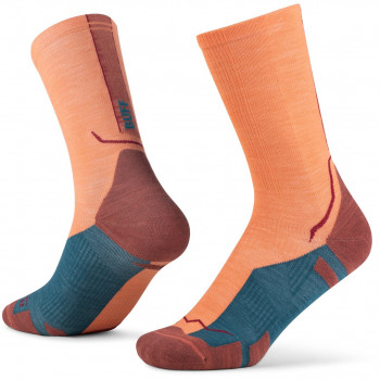 Buff Merino Lightweight Crew LWC4 zeķes, Flamingo, L