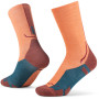 Buff Merino Lightweight Crew LWC4 zeķes, Flamingo, L