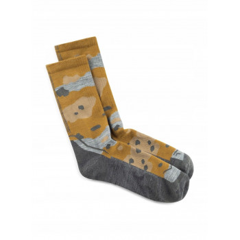 Buff Merino Lightweight Crew Sock LWC2 zeķes, Umber Khaki, L