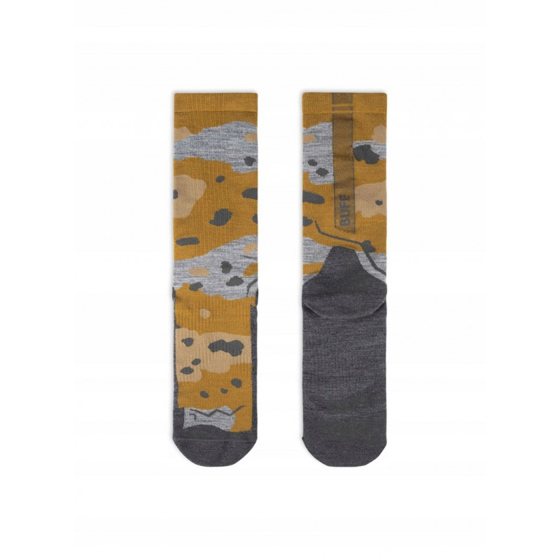 Buff Merino Lightweight Crew Sock LWC2 zeķes, Umber Khaki, L