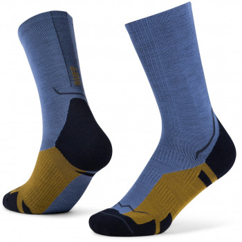 Buff Merino Lightweight Crew zeķes LWC4, zilas, L