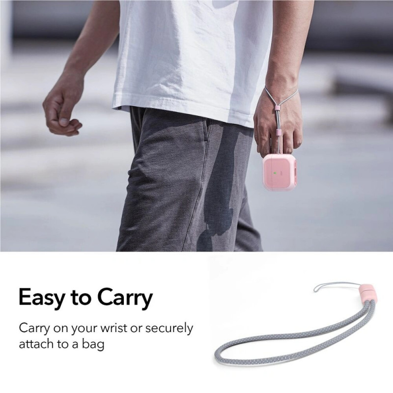 ESR Orbit HaloLock MagSafe apvalks Apple AirPods 4, rozā