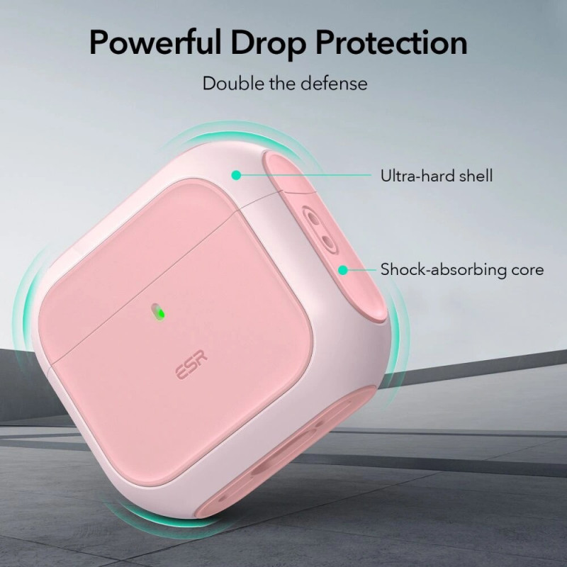 ESR Orbit HaloLock MagSafe apvalks Apple AirPods 4, rozā