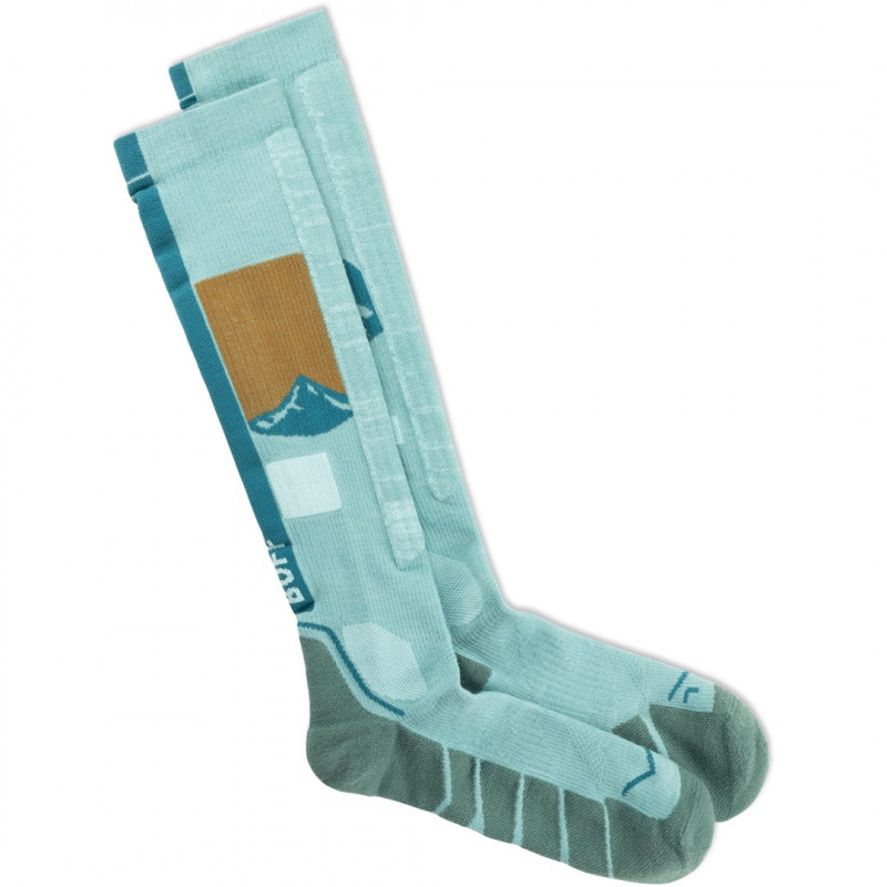 Buff Merino HW Over The Calf Socks HWO1 Sea Green L zeķes
