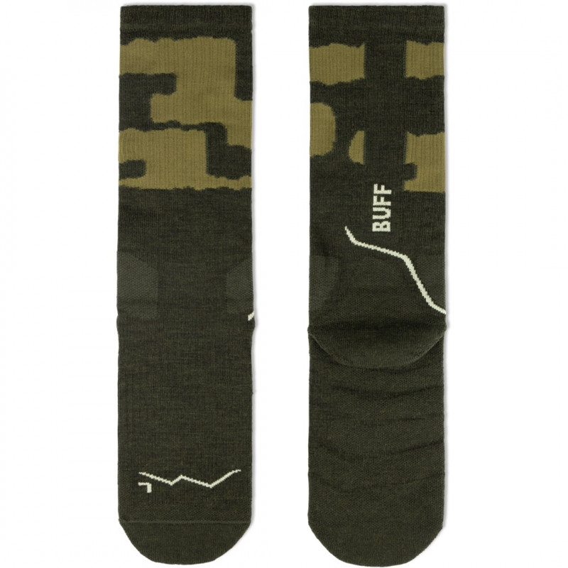 Buff Thermonet® Crew Socks TC Olive Green L zeķes
