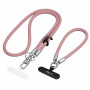 Tech-Protect C10S Rope Crossbody & Wrist komplekts, Dusty Rose/Titanium