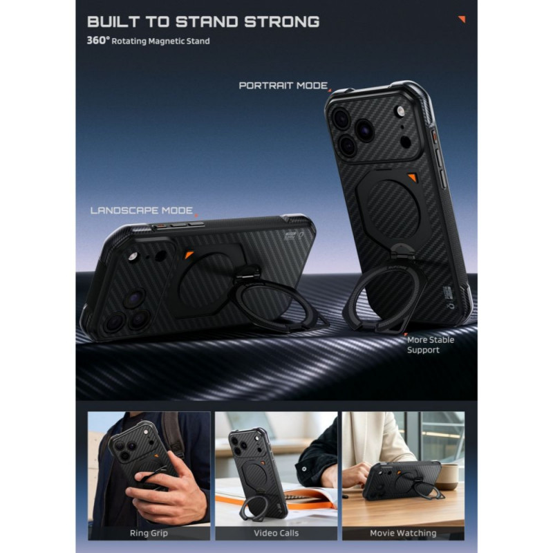 Supcase UB Aero MagSafe Aramid vāciņš Apple iPhone 17 Pro Max / 18 Pro Max, melns