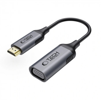 Tech-Protect UltraBoost HDMI / VGA adapteris, FHD 1920 x 1080, 60Hz, melns