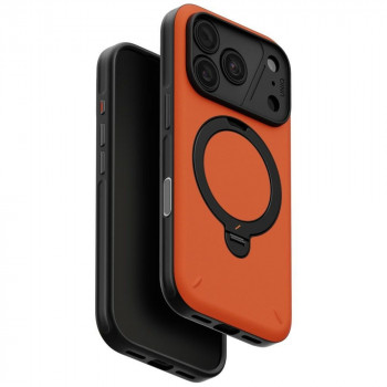 UNIQ Elix 360 Rotating Kickstand vāciņš Apple iPhone 18 Pro / 17 Pro, oranžs