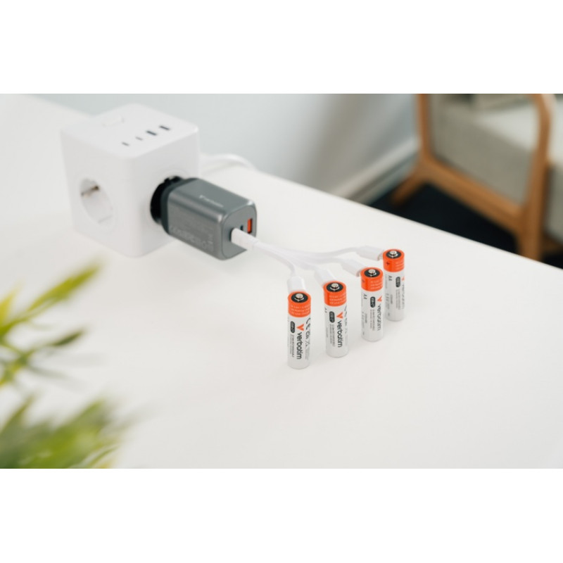 Verbatim 30249 USB-C akumulatori Li-ion AA 2100 mAh (4 gab.)