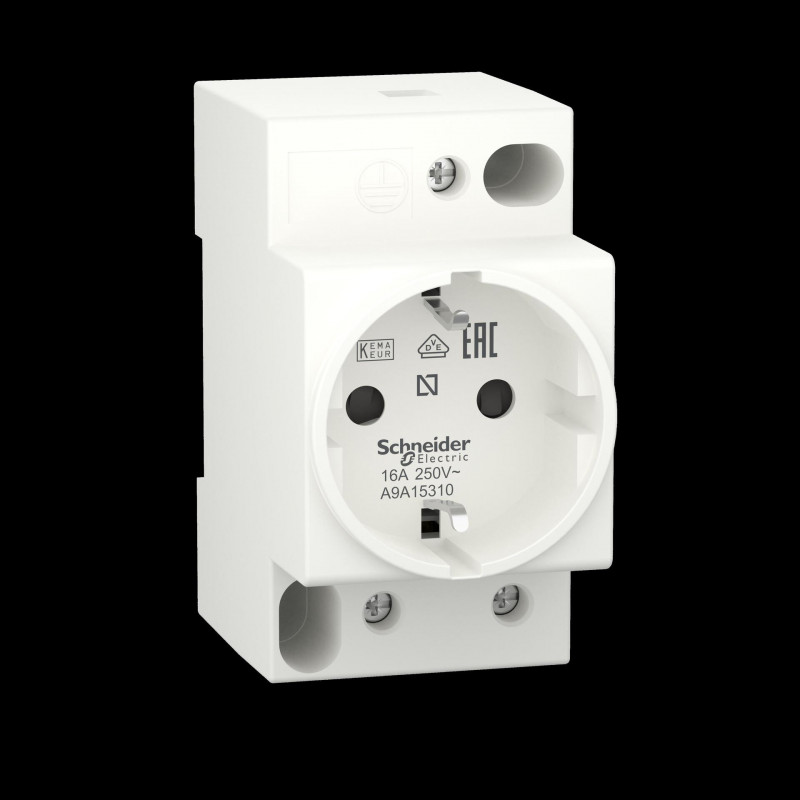 Schneider Electric A9A15310 ligzda, 16 A, 250 V, 2P+E, DIN 49440
