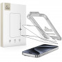Tech-Protect Quick Set+ rūdītais stikls Apple iPhone 15 Pro (2 gab.), melns