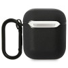 BMW BMA222RVSK Leather Color Lines vāciņš Apple AirPods 1/2, melns