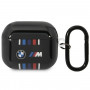 BMW BMA322SWTK vāciņš ar vairākām krāsainām līnijām Apple AirPods 3, melns
