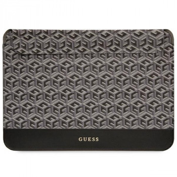 Guess GUCS16HGCFSEK GCube Stripes portatīvā datora futrālis, 16 collas, melns