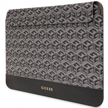 Guess GUCS16HGCFSEK GCube Stripes portatīvā datora futrālis, 16 collas, melns