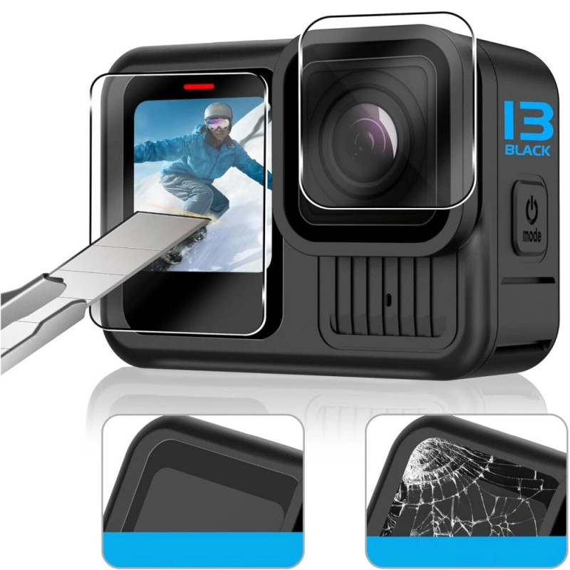 Tech-Protect Glass Fit+ rūdītais stikls GoPro Hero 13 kamerai (2 gab.), Clear
