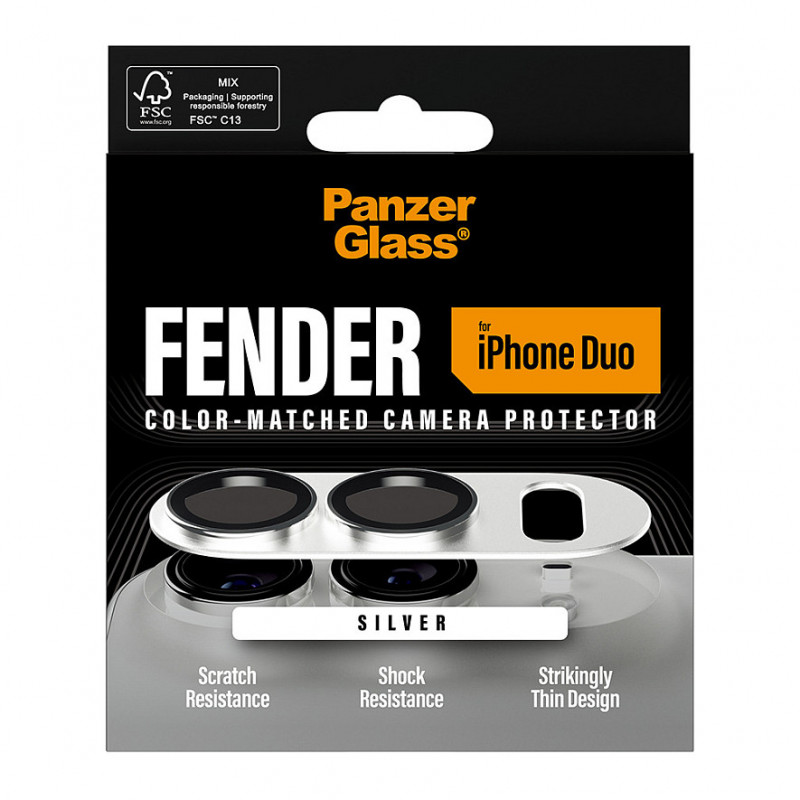 PanzerGlass Fender kameras aizsargs iPhone Duo, balts