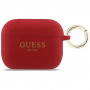 Guess silikona futrālis ar spīdumiem Guess Silicone Glitter Ring Apple AirPods Pro 3, fuksijas krāsā