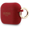 Guess silikona futrālis ar spīdumiem Guess Silicone Glitter Ring Apple AirPods Pro 3, fuksijas krāsā