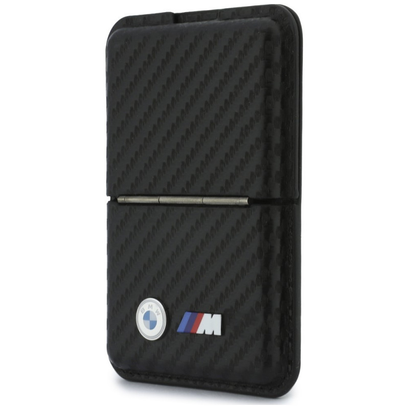 BMW M Carbon Metal Logos MagSafe maciņš, melns
