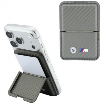 BMW M Carbon Metal Logos MagSafe maciņš, antracīta