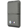 BMW M Carbon Metal Logos MagSafe maciņš, antracīta