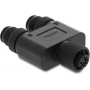 Delock 60852 M12 Y-sadalītājs, A-kodēts, 4 pin, 1 x ligzda uz 2 x spraudnis