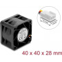 Delock 67650 DC aksiālais ventilators 12 V, 40 x 40 x 28 mm