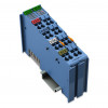 WAGO 750-485 analogā ieejas spaile, 2 kanāli, zila, 0.08-2.5 mm²