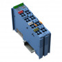 WAGO 750-485 analogā ieejas spaile, 2 kanāli, zila, 0.08-2.5 mm²