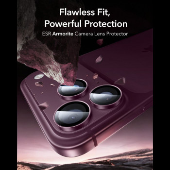 ESR Armorite kameras objektīva aizsargs Apple iPhone 18 Pro / 18 Pro Max, Deep Burgundy