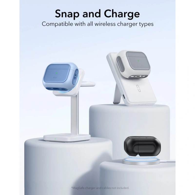 ESR Orbit HaloLock MagSafe futrālis Apple AirPods Pro 3, Powder Blue