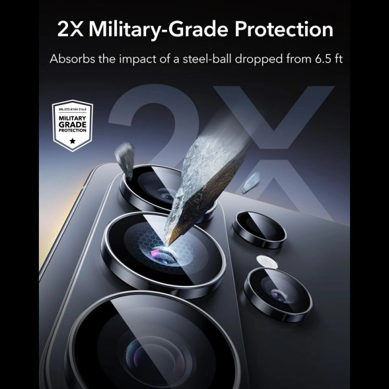 ESR Armorite kameras objektīva aizsargs Samsung Galaxy S26 Ultra, melns