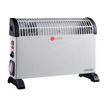 Mesko MS 7741w konvektora sildītājs ar taimeri un turbo ventilatoru, 2000 W, balts