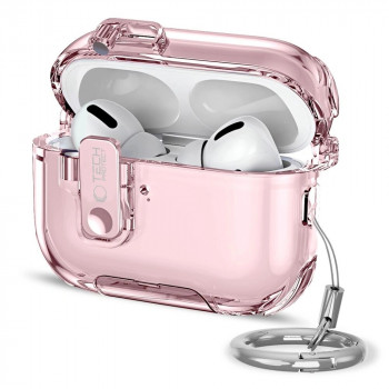 Tech-Protect Bounce Pro Apple AirPods Pro 3 uzlādes futrāļa pārvalks, rozā