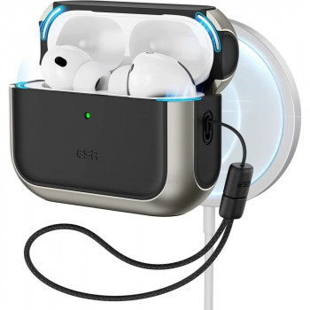 ESR Orbit HaloLock MagSafe futrālis Apple AirPods Pro 3, Titanium